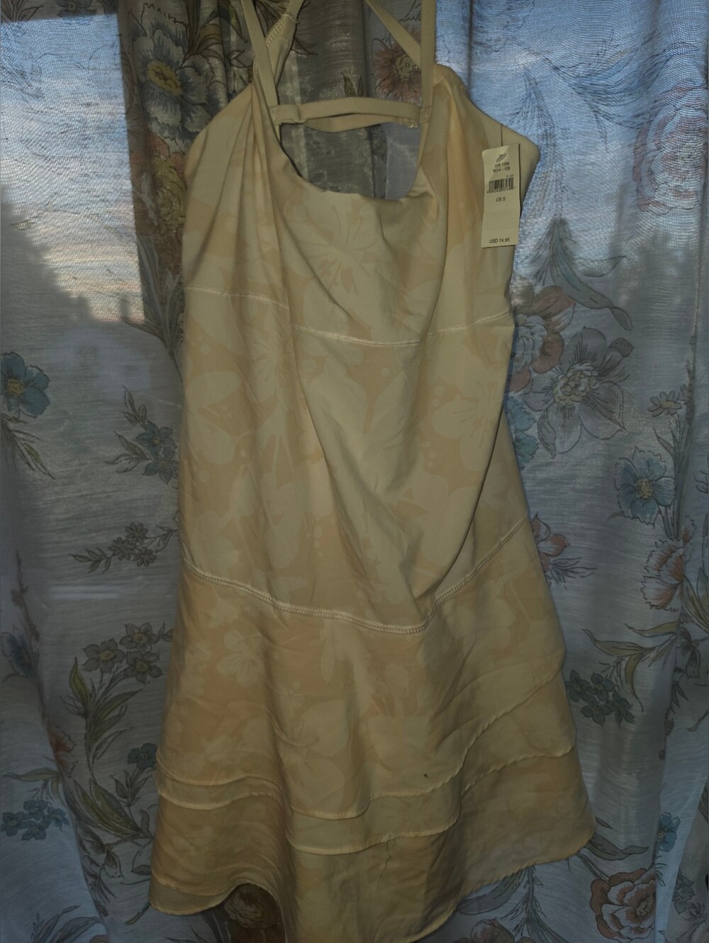 Strappy Floral Cream Jumpsuit - Picture 1 of 5